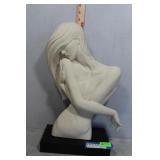 Austin Sculpture nude lady bust 18" H