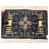 Primitive style table mat with sheep design