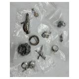 Sterling pendants & baby ring