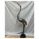 G. Mancini original cast heron fountain - Beak up