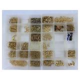Jewelry making bead closures, attachments in gold
