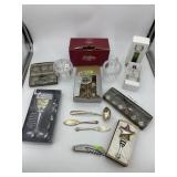 Bar ready - wine glass markers, Gorham sugar &