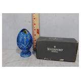 Waterford Lismore Blue pastel Egg with original