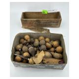 Cheese box with jewelry making wood handled