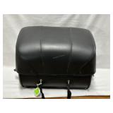 Leather motorcycle saddle bag