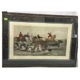 The Run of the Season framed hunt scene print 41"