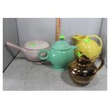 4pcs USA pottery - Russel Wright lidded pot,