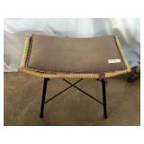 Contemporary wicker stool