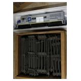 G Scale GM Train and Box of G Scale Train Tracks