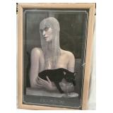 JMW Chrzanoska Art Deco framed poster 28.25" x