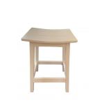 Amish Poly saddle stool 27" H in white