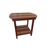 Amish Poly end table 21" x 17" x 22" weatherwood o