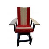 Amish Poly contemporary bar height swivel chairs i
