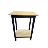 Amish Poly bar height table in light grey on patri