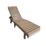 Amish poly High Roll Back Chaise lounge in weather