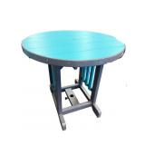 Amish Poly 33" R x 36" H dining table aqua blue on