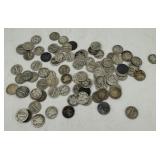 85+ US Mercury Silver Dimes