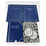 Four Partially Completed Nickel Albums incl Buffal