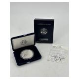 1994-P American Eagle Silver Dollar w/ COA - 1 tro