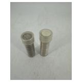 One Roll US Silver Mercury Dimes & One Roll US Sil