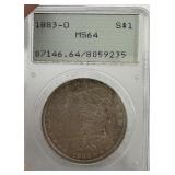 1883-O PCGS Graded Morgan Silver Dollar - Graded M