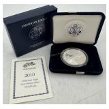 2010-W US American Eagle Proof w/ COA - 1 troy oun