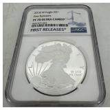 2018-W NGC Graded American Eagle Silver Dollar - F