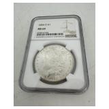 1884-O NGC Graded MS64 US Morgan Silver Dollar