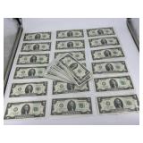 Forty 2017-A Consecutive Serial Number US $2 Feder