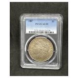 1887 PCGS Graded AU55 Morgan Silver Dollar