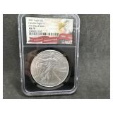 2021 American Eagle Dollar NGC Graded MS 70 First