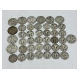 31 Standing Liberty Silver Quarters & Ten Walking