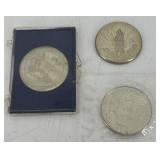 Apollo 17 Commemorative US Coins & Two US $5 Comme