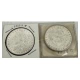 Two US Morgan Silver Dollars w/ minor toning start
