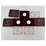 Three 1982 US Mint George Washington Silver Commem