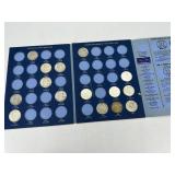 Franklin-Kennedy Half Dollar Album - Partially Com