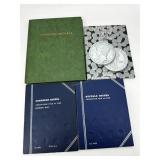 Four Partially Completed Dime and Nickels Albums: