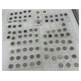 90 Assorted Coins incl (9) Buffalo Nickels, (1) 19