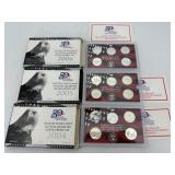 Three Consecutive US Mint 50 State Quarters Silver