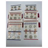 Four 1987 US Mint Uncirculated Coin Set w/ D and P