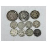 1926 Peace Silver Dollar w/ hole in it, Morgan Sil