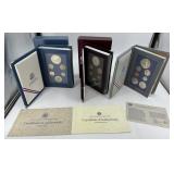 Three US Prestige Sets: 1988 Mint Set w/ COA and b