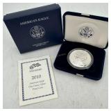 2010-W US American Eagle Proof w/ COA - 1 troy oun