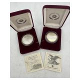 Two 1991 Commemorative Bicentennial Silver Dollars