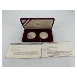 1983-S Olympic Silver Dollar 2-Coin Set