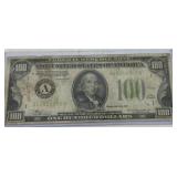 1934 US $100 Federal Reserve Note w/ Low Serial No