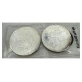 Two 1 ounce Silver Rounds incl 2015 US Walking Lib