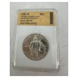 1982-D SGS Graded MS70 Silver Half Dollar Commemor
