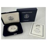 2010-W US American Eagle Proof w/ COA - 1 troy oun