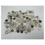 97 Silver Dimes & 1965 Roosevelt Dime Sleeved